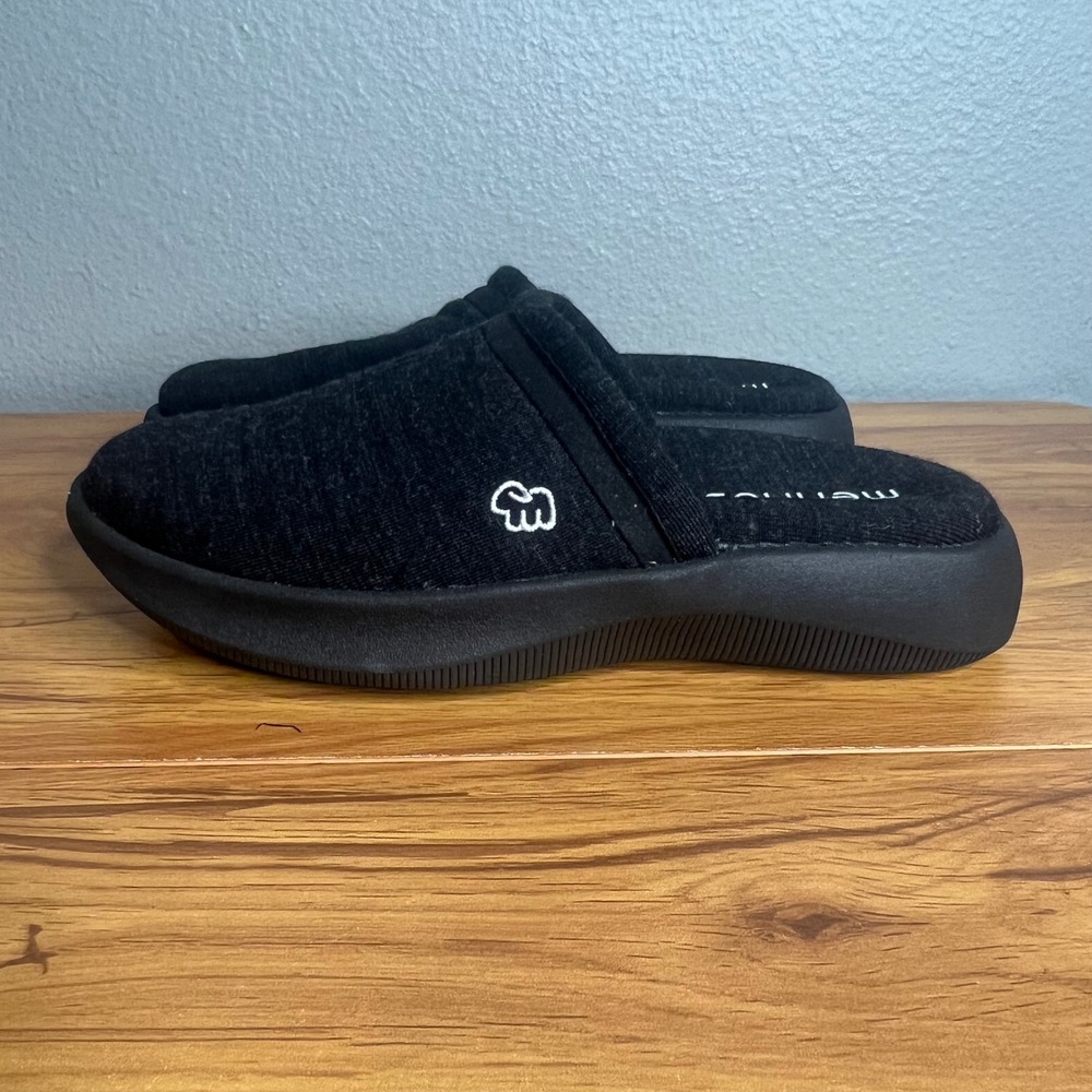 Merinos Mules Women Sz 6 Black Australian Merino Wool Slip On Comfort Shoe